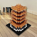 Miniatyrbilde 3 av 4: Yellow Crane Tower Mini Nano Building Blocks Set, World Arch