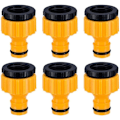 Miniatyrbillede 1 af 3: Pakke med plastik 3/4'' og 1/2'' BSP 2i1 haveslange vandhane gevindforbindelse flowhane adapter