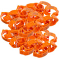 Pikkukuva 1 / 5: (satunnainen numero, punainen) 100 kpl Kana jalka Tabs Kana Acce