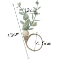 Miniatyrbild 5 av 5: Set med 6 rustika servettringar i eukalyptus
