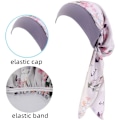 Miniatyrbillede 3 af 5: Kemohue, Kemoturban til Kvinder, Elastisk Hårsjal Bandana Chiffon Trykt Bandana Hætte til Kemoterapi