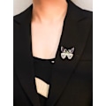 Miniatyrbillede 4 af 5: (3 stk.) Libelle Broscher til kvinder, Multicolor Legering Libelle Stil Pin Krystal Brosche Smykker f