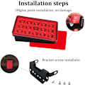 Miniatyrbillede 3 af 5: LED Bilbremselys 15LED F1 Style Universal Shell Pilotlys Ca