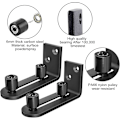 Miniatyrbillede 4 af 5: 2-delt skydedørssystem skinne gulvguide skydedør: 8 i 1 skydedørssystem gulvguide skydedørsguide gulvguide perfekt væg