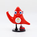 Miniatyrbillede 3 af 5: 2 stk. 2024 Olympiske Maskot Figur, Paralympiske Maskot Figur, 11 x 6CM Olympiske Samleobjekt Figur, Bi
