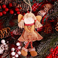 Miniatyrbild 2 av 5: 100 st julsnöflingeknappar i trä, vita, mini, dekoration för DIY-pyssel, 18 mm