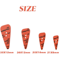 Miniatyrbilde 2 av 5: 200 stk Tre Gulerot Knapper Sy Gulerot Nese Knapper 2 Hull Tre Knapper for DIY Quilting Hatt Klær Kunst Håndverk Proj