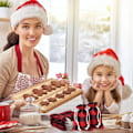 Miniatyrbillede 5 af 5: 24 Styk Gaveposer Buffalo Plaid Burlap Snørepose Vaskbar Bomuld Julepose til Slikindpakning Julefest Favorit (Gen