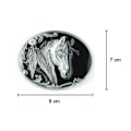 Miniatyrbillede 2 af 5: Hestehovedspænde, Bæltespænde til Mænd Western Cowboy Blad Hestehoved Bæltespænde til Mænd, Kvinder, Su