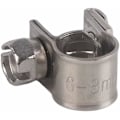 Miniatyrbillede 3 af 5: 10 stk. Justerbare Rustfrit Stål Slangeklemmer Rørklemmer til Fastgørelse af Fleksible Slanger til Fastgørelse (6-8mm)