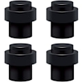 Miniatyrbilde 1 av 4: Gulvmontert dørstopper i rustfritt stål 4,5 cm Dørstopper Dørblokk (Pakke med 4)