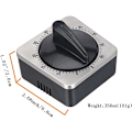 Miniatyrbillede 3 af 4: Køkken Timer 60 Minutters Timing med 80dB Alarm Lyd Magnetisk Nedtællingstimer Hjemmemadlavning Bagning Vask Dampning Manuel