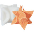 Miniatyrbillede 1 af 5: 1 stk Twist Fan-Formet Lysforme Magic Cube Harpiksstøbe Silikonform til Aromaterapi Lys Voks Polymer Lær DI