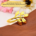 Miniatyrbild 3 av 5: 20 st Gold Fall Servettringar - Gold Servettringar Bulk Gold Leaf Servettringar Blomma Servettringar Boho Servettringar Set