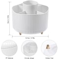Miniatyrbillede 3 af 5: kosmetik opbevaringsboks, 360° roterende børste opbevaringsboks, multifunktionel kosmetik opbevaringsboks, velegnet til rumdekoration, toiletbord, soveværelse, ba