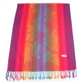 Miniatyrbilde 3 av 3: Dame skjerf regnbue farger - viskose/polyester - xxl 200 x 70 c