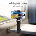 Miniatyrbild 3 av 5: Svart flygplansvideo hållare, 4 i 1 justerbart videostativ för resor, 360° roterande skrivbordsstativ