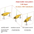 Miniatyrbillede 3 af 4: 5 Pak Metalblad Agn til Bass Fiskeri Lokker Hård Metal VIB Fiskeri Skeer Crankbaits S