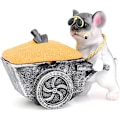 Miniatyrbillede 1 af 5: Sjov askebæger, askebæger i harpiks, bulldogformet sjovt askebæger, vindp