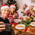 Miniatyrbilde 5 av 5: Jule Serviettringer Sett med 6 Gull Serviettholdere med Juletre, Serviettspenner til Jul, Thanksgiving, Helligdager