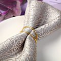 Miniatyrbilde 5 av 5: 12 stk Gull Serviettringer - Metall Spiral Serviettringer (Spiral) Serviettholdere Spenner for Familiemiddag, Bryllup, Fest, Bord