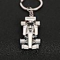 Miniatyrbillede 4 af 5: 2 stk. F1 racerbil nøgleringe metal Formel 1 racerbil nøglering bil nøglekæde håndtaske charme