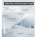 Miniatyrbillede 3 af 5: 152 cm Mobiltelefon Selfie Stick, Udvidbar Tripod, Drejelig, Fl