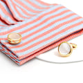 Pikkukuva 2 / 5: Pinnoitetut luonnonhelmiäiscufflinkit miehille ja naisille, klassiset pyöreät miesten kalvosinnapit, korut häihin, juhliin, vuosipäivään, bisnekseen, smokkiin ja pukuun