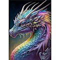 Pikkukuva 1 / 5: 5D Timanttimaalaus Aikuisten, Värikäs Lohikäärme Diamond Painting Comp