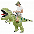 Miniatyrbilde 3 av 5: Oppblåsbar dinosaurkostyme for voksne, oppblåsbar dinosaurkostyme for Halloween, oppblåsbar kostyme