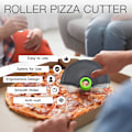 Miniatyrbillede 3 af 5: MH-3 PCS pizzaskærer, pizzaskærer med rustfrit stålblad, p