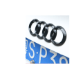 Miniatyrbilde 4 av 5: Audi A7L Black Edition Blackline Emblem Logo Ring Svart19~23