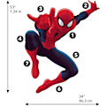 Pikkukuva 3 / 3: 1 kpl Uusi tyyli Piirretty Spiderman Lastenhuoneen Makuuhuoneen Olohuoneen Koristeellinen Seinätarra Itseliimautuva Vedenkestävä
