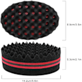 Miniatyrbild 2 av 5: Hårsvampborste, Afro Curl Sponge Brush för lockar Dread Coils H