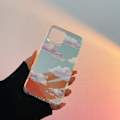 Miniatyrbild 4 av 5: 1 st Slim Kristallklart Holografiskt Vit Moln Kvinnor Flickor, Hård PC Stötsäker Skyddande Design