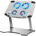 Miniatyrbilde 1 av 4: X16 Laptop Stativ med Effektive Kjøleventilatorer og Justerbar Vinkel Folding Design Notebook