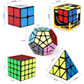 Miniatyrbillede 3 af 5: Speed ​​Cube Sæt [5 Pak](Sort)