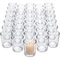 Miniatyrbillede 1 af 5: 36 stk. Votivlys-Holdere - Klar Glas Teelys-Holdere - Klar Lys-Holdere i Bulk til Bryllupscenterstykker/Hjem