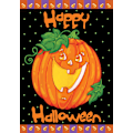 Miniatyrbild 1 av 4: Happy Halloween Halloween-flagga Dubbelsidig för Utomhus Höst Husgård Dekoration