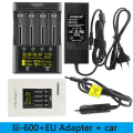 Miniatyrbillede 1 af 4: (Euro-standard) liitokala LII-600 LCD-skærm lithium-batterioplader med detektion