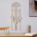 Miniatyrbillede 5 af 5: Livets Træ Drømmfang, Makramé Væghængning Stor Drømmfang Vævet Boho Drømmfangere til Hjem Soveværelse Børneværelse W