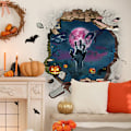 Pikkukuva 3 / 4: 1 pakkaus 3D Halloween seinätarra Aavekäsi poimii kuun Irrotettavat seinätarrat Kauhu seinätarra