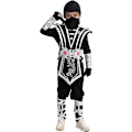 Miniatyrbild 6 av 6: 1 st Ghost Creations Barnkostym för barn, Pojkar Ninja Kung Fu Kostym Halloween Dres M