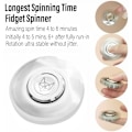 Miniatyrbilde 3 av 5: Metallisk Fidget Spinner for Voksne, Rustfritt Stål Tungt Spinnleketøy