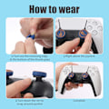 Miniatyrbild 5 av 5: PS5 Handkontroll Tumgrepp, Mjuka Silikon Joystickskydd Kompatibla med Nintendo Switch Pro Controller, PS4, PS5, Xbox Kontroller - God of War Tema