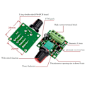 Miniatyrbillede 4 af 5: 2 stk. 1,8v 3v 5v 6v 7,2v 12v 2A 30W Lavspændings DC-motorhastighedsregulator PWM 1803BK 1803B Justerbar kontrolkontakt