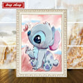 Miniatyrbillede 3 af 5: (30x40cm) Diamantmaleri Fuld Rhinestones 5D Fuld Diamant D