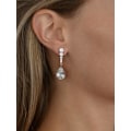 Miniatyrbilde 2 av 5: Cubic Zirconia Bryllupsdråpeøreringer, Tåreformet Krystall, for Bruder, Brudepiker, Prom Gave
