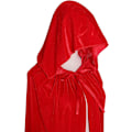 Miniatyrbillede 4 af 5: (Rød, 150 cm) Fløjlskappe i fuld længde Balaclava Halloween Fancy Cape Kostumer