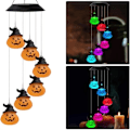 Pikkukuva 4 / 4: Kurpitsa Halloween Solar Tuulikellot Valot Väri Vaihtavat Puutarha Veranta Piha Piha Sisustus